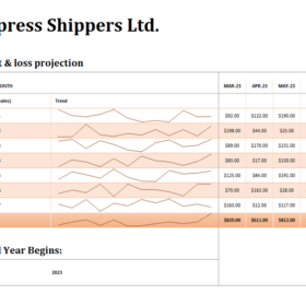 Profit Loss Statement Statement Template Excel