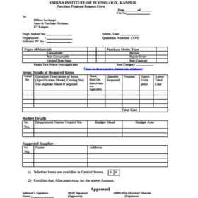 Purchase Proposal Request Form