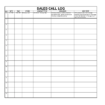 Sales Log Templates | 12+ Free Printable Xlsx, Docs & PDF Formats ...