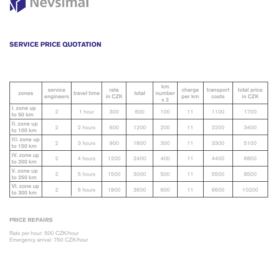 Service Price Quotation Template