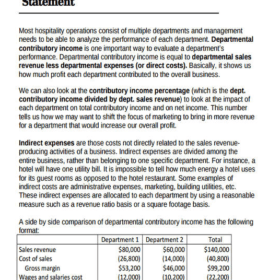 Small Business Income Statement Template