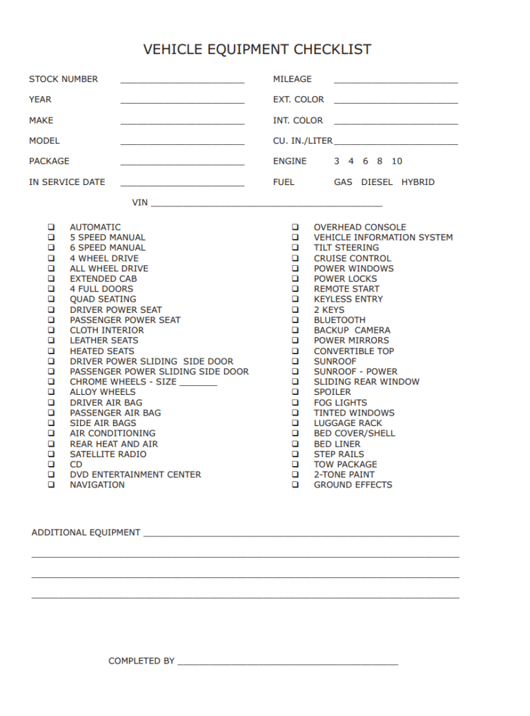 Equipment Maintenance Checklist Templates | 15+ Free Docs, Xlsx & PDF ...