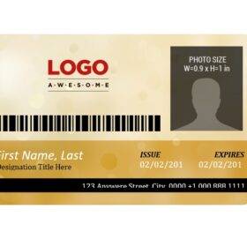 Best Employee Photo ID Badges Template