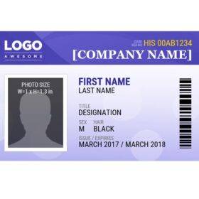 Brilliant Employee Photo ID Badges Template