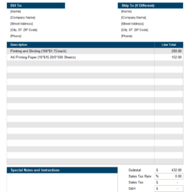 Free Basic Invoice Template