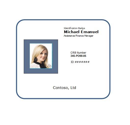 Free Employee Photo ID Badge Template