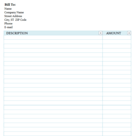 Microsoft Free Invoice Template