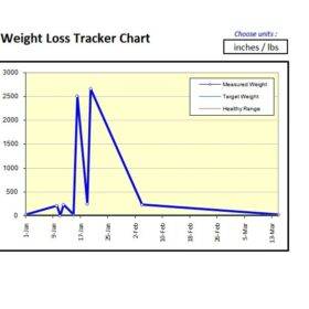 Personal Weight Loss Chart Sheet Template