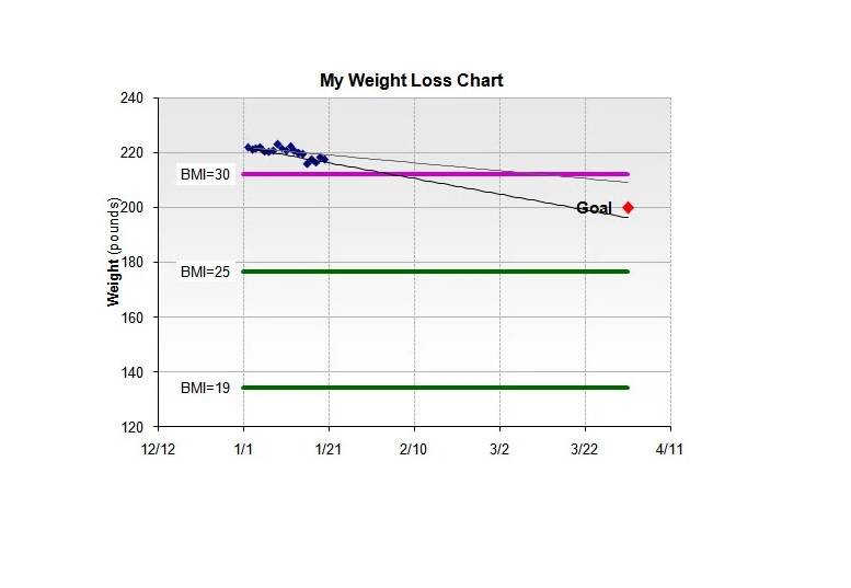 Printable Personal Weight Loss Chart Template