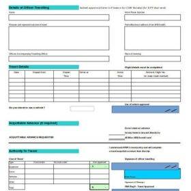 Purchase Requisition Form Template Excel