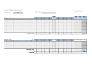 Employee Time Card Templates | 7+ Free Docs, Xlsx & PDF Formats ...