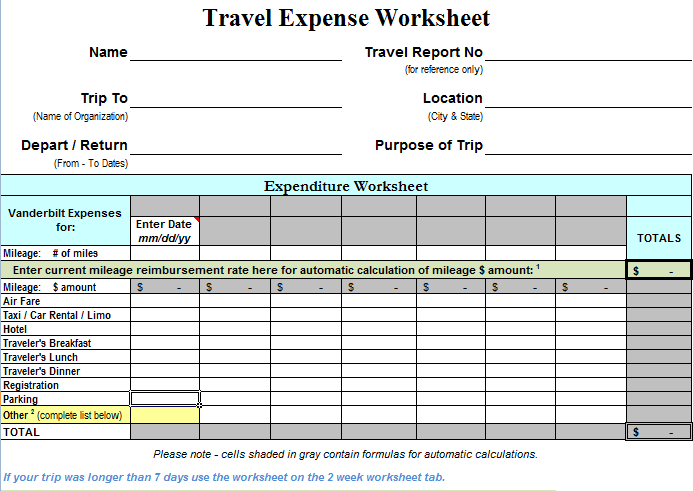 travel expenses bus fare