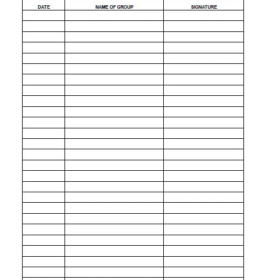 Meeting Attendance List Template