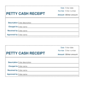 Petty Cash Receipt Template