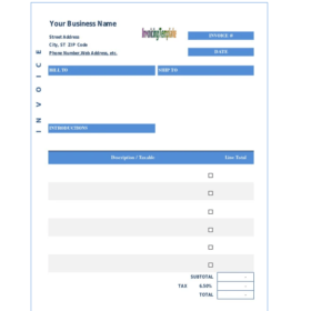 Purchase Invoice Example