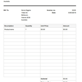 Free Tax Invoice Template