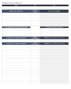 Goal Sheet Templates | 21+ Free Printable Xlx, Docs & PDF Formats ...