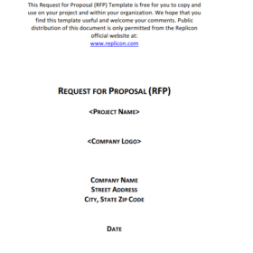 Request for Proposal Writing Template