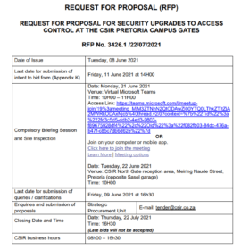 Request for Security Upgrades Proposal Template